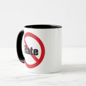 Kein Hass Tasse (Vorderseite Links)