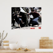 Kein Hass. Unwissenheit ist dumm. Poster (Küche)