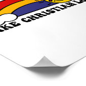 Kein Hass wie Christlicher Regenbogen Poster (Ecke)