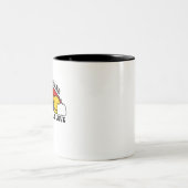 Kein Hass wie Christlicher Regenbogen Zweifarbige Tasse (Mittel)