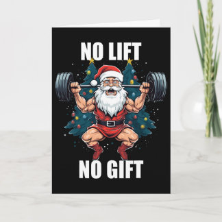Kein Heben Kein Geschenk Santa Claus Weihnachten F Karte