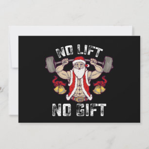 Kein Heben Kein Geschenk Santa Fitnessstudio Worko Einladung