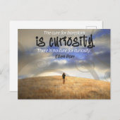 "Kein Heilmittel für Neugier" Inspiration Postca Postkarte (Vorne/Hinten)
