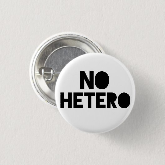 Kein Hetero Button (Vorne & Hinten)