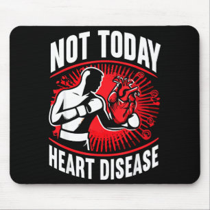 Kein Heute Herzkrankheit Shirt Boxer Schlagendes H Mousepad