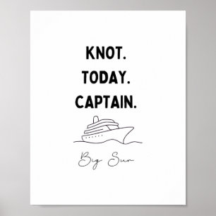 Kein Heute Kapitän Kreuz Outfit Big Sur Kalifornie Poster