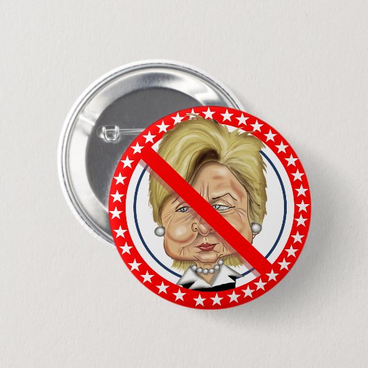 Kein Hillary Button (Vorne & Hinten)