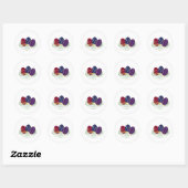 kein Hintergrund Ruby Sapphire Amethyst für Ostern Runder Aufkleber (Blatt)