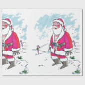Kein Ho-Ho-Ho großes Papier mit Santa-Matte Geschenkpapier (Flach)