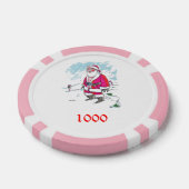 Kein Ho Ho Ho Rosa 1000 gestreifter Poker-Chip Pokerchips (Einzeln)