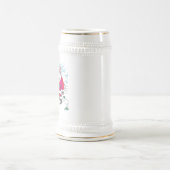 Kein Ho-Ho-Ho weißer Stein mit Goldschnitt Bierglas (Mittel)