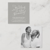 Kein Hochzeitsstreaming-Link Begleitkarte (Vorne/Hinten)