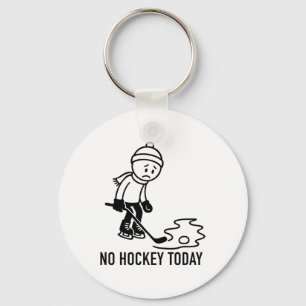 Kein Hockey heute Lustig für einen Eishockeyspiele Schlüsselanhänger