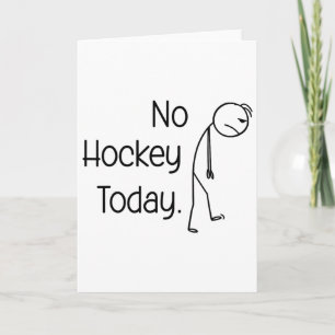 Kein Hockey Heute Lustiger Eisplatz Vibe Stock und Karte