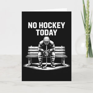Kein Hockey Heute Stock Lustiger Eishockeyspieler  Karte