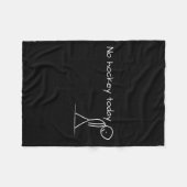 Kein Hockey heute trauriges Strichmännchen ein tol Fleecedecke (Vorderseite (Horizontal))