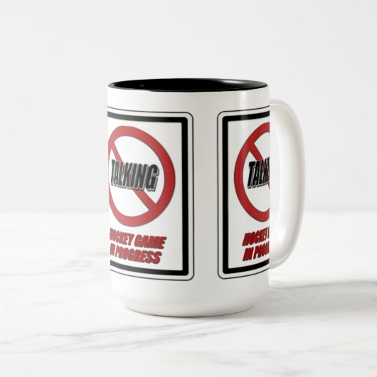 Kein Hockeyspiel im Gange Kaffee Tasse (VorderseiteRechts)