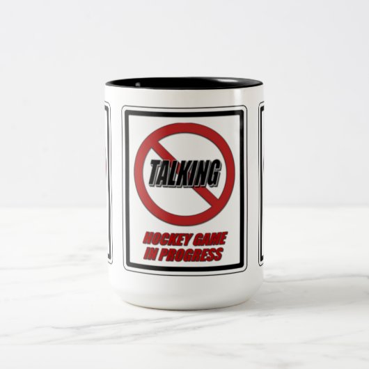Kein Hockeyspiel im Gange Kaffee Tasse (Mittel)