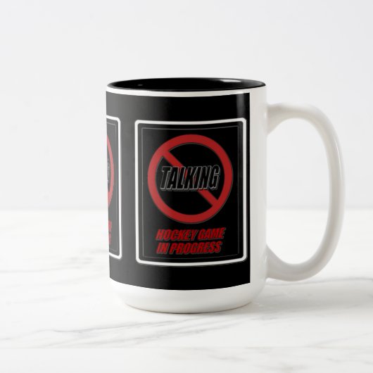 Kein Hockeyspiel im Gange Kaffee Tasse (Rechts)