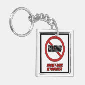 Kein Hockeyspiel in der Progress-Schlüsselkette Schlüsselanhänger (Vorderseite links)