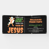 KEIN HOCUS POCUS Christliche Halloween-Einladung Banner (Horizontal)