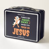 KEIN HOCUS POCUS Christliches Halloween Metall Brotdose (Vorderseite)