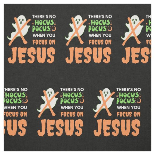 KEIN HOCUS POCUS Christliches Halloween Stoff (Muster)