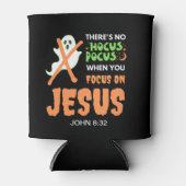 KEIN HOCUS POCUS Monogramm Christliches Halloween Dosenkühler (Vorderseite)