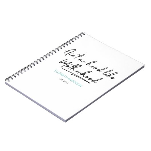 Kein Hood like Mother Day Notebook Notizblock (Linke Seite)