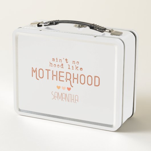 Kein Hood wie Mutterschaft Metall Brotdose (Rückseite)