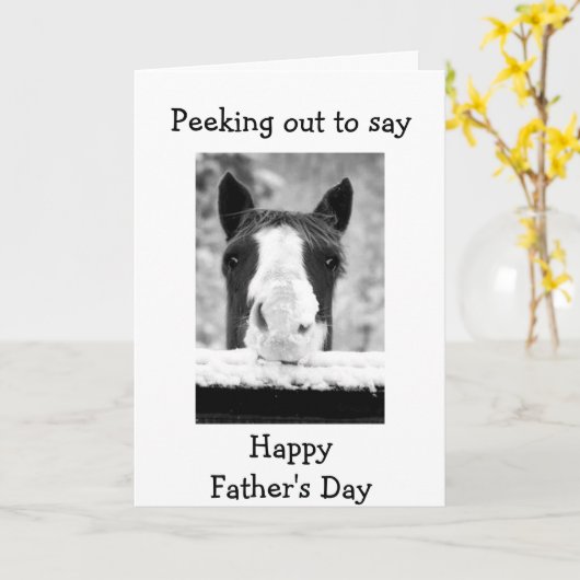 KEIN HORSING UM DEN "GLÜCKLICHEN VATER'S DAY" KARTE (Gelbe Blume)