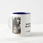 Kein Huf, kein Pferd - Cowgirl-Aufgaben - Zweifarbige Tasse (Vorderseite Links)