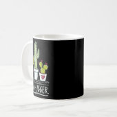 Kein Hugger Cactus Joke Kaffeetasse (Vorderseite Links)