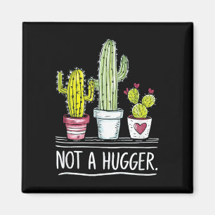 Kein Hugger Cactus Joke Magnet
