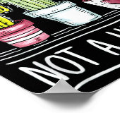 Kein Hugger Cactus Joke Poster (Ecke)