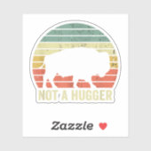 Kein Hugger Funny Yellowstone Buffalo Bison Intro Aufkleber (Blatt)