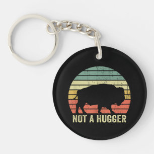Kein Hugger Funny Yellowstone Buffalo Bison Intro Schlüsselanhänger