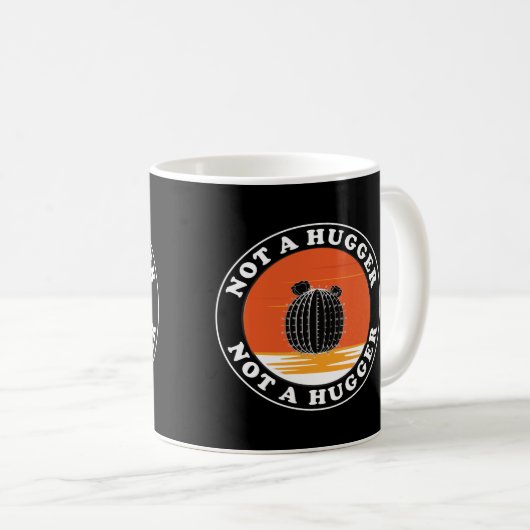 Kein Hugger Kaffeetasse (VorderseiteRechts)