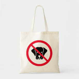 Kein Hund erlaubt rotes Circle Sign   Budget Totbe Tragetasche