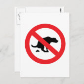 Kein Hund kacke lustiges sarkastisches Zeichen Postkarte (Vorne/Hinten)