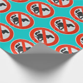 Kein Hund kacken Poo Zeichen Geschenkpapier (Ecke)