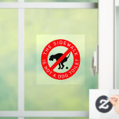 Kein Hund Kackend Zeichen Fensteraufkleber (Zuhause)