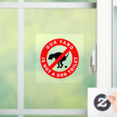Kein Hund Kackend Zeichen Fensteraufkleber (Zuhause)