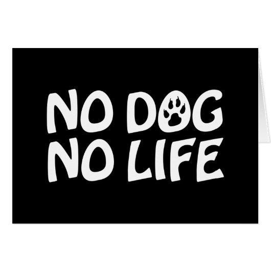 KEIN HUND KEINE LEBENSKARTE (Vorderseite (Horizontal))