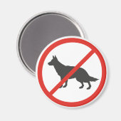 Kein Hund Magnet (Vorderseite/Rückseite)