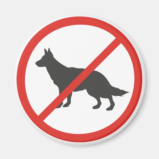 Kein Hund Magnet (Vorne)