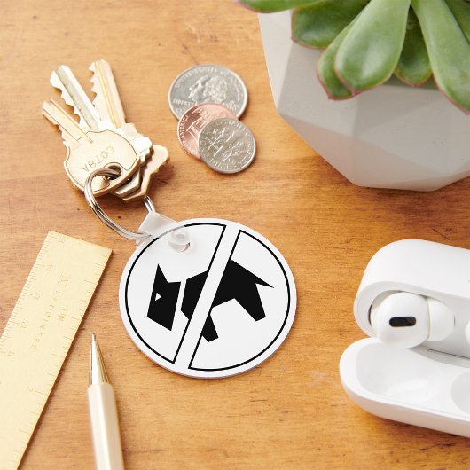 Kein Hund Schlüsselanhänger