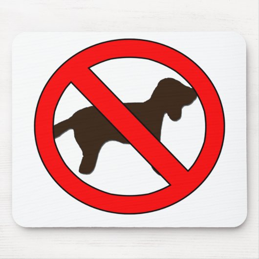 Kein Hunde-Zeichen Mousepad (Vorne)