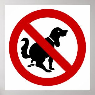 KEIN Hundekot ⚠ Thai Schild ⚠