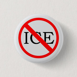 "KEIN ICE" Knopf Button